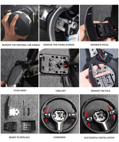 Carbon Fiber Steering Wheel Paddle Shift for BMW F36 F21 F22 F32 F30 F02 F80 F11 F06 F20 F23 F10 F12 F26 F15 M3 M4 M5 M6