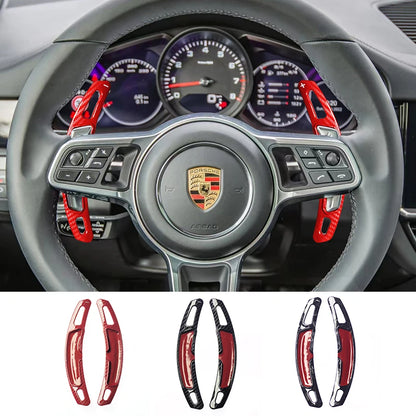 Car Steering Wheel Shift Paddle for Porsche Macan Panamera Cayenne Carrera 911 718 991 Spyder 918 Cayman Gear Extend Shifters