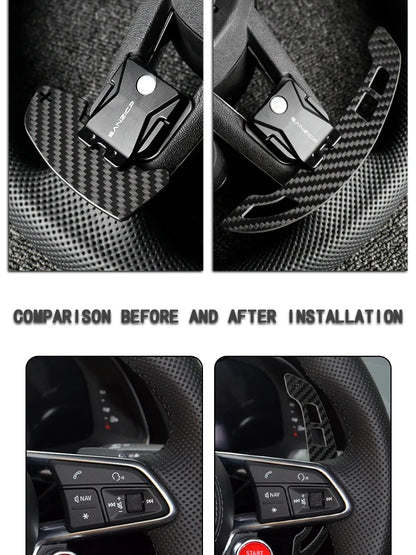 Carbon fiber magnetic shift paddles suitable for Audi R8 Steering wheel TT TTRS