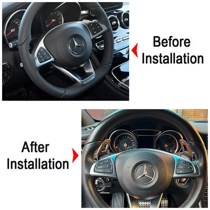 Car Steering Wheel Paddle Shifter Gear Shift Extension For Mercedes-Benz A C Class W177 sedan V177 A180 A180d A200 A250 W205