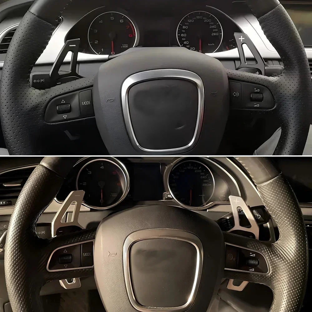 Car Steering Wheel Shift Paddle Shifter Extension for Audi A1 A7 A3 A4 A5 A6 A8 S4 S5 S6 S8 RS4 RS5 RS6 Q5 R8 Q7 TT TTS 2012-16