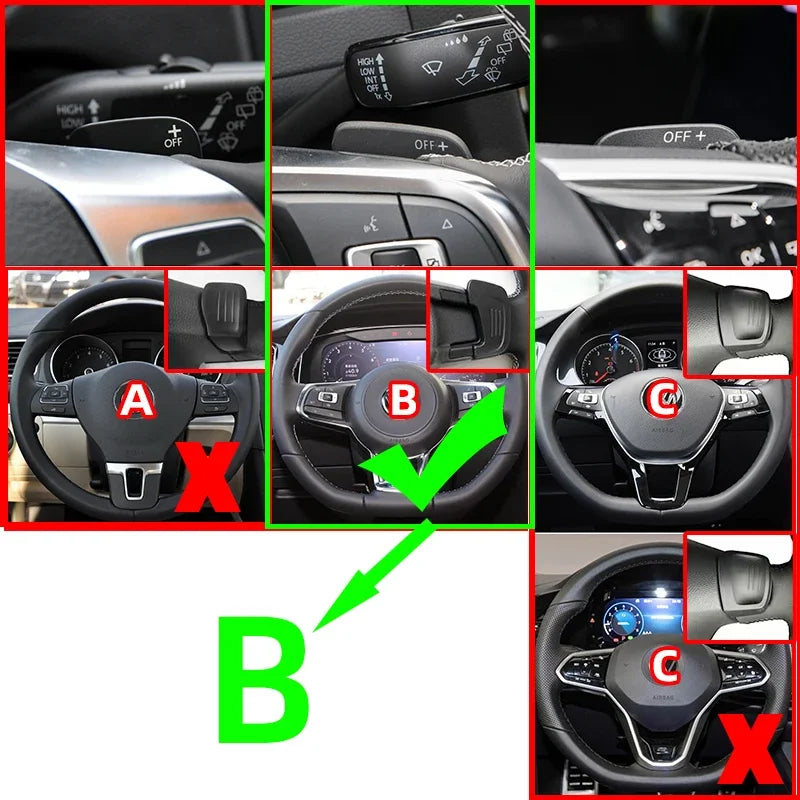 For VW Golf 7 7.5 GTI Tiguan Sciricco Touran X Sagitar POLO Lamando Variant R Volkswagen paddle shift Extension accessories