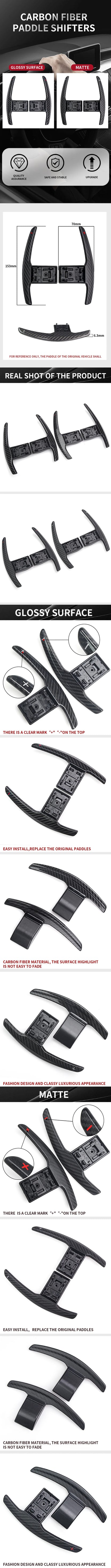 Carbon Fiber Steering Wheel Paddle Shift for BMW F36 F21 F22 F32 F30 F02 F80 F11 F06 F20 F23 F10 F12 F26 F15 M3 M4 M5 M6