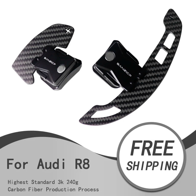 Carbon fiber magnetic shift paddles suitable for Audi R8 Steering wheel TT TTRS