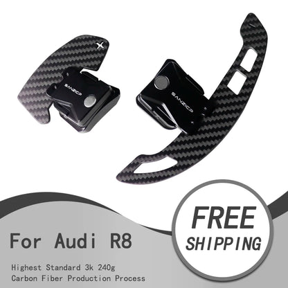 Carbon fiber magnetic shift paddles suitable for Audi R8 Steering wheel TT TTRS