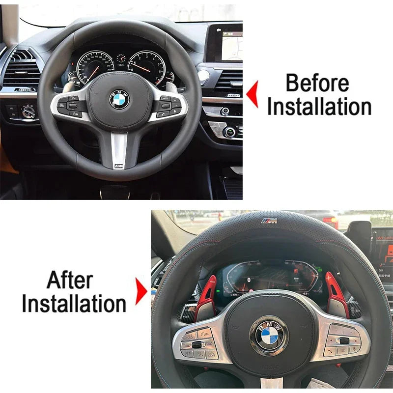 Steering Wheel Shift Paddle Shifter Extension for BMW 5 Series G30 7 Series G11 G12 X3 G01 X4 G02 F90 2017 2018 car styling